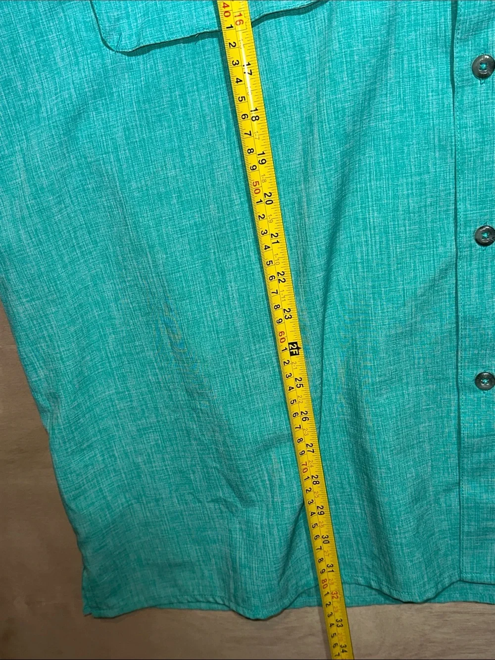Magellan Outdoors Teal Lightweight Long-Sleeve Shirt Jacket Angler Fit 2XL